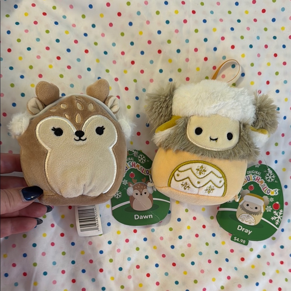 Squishmallows Brown and Cream Hamster Plush Toy